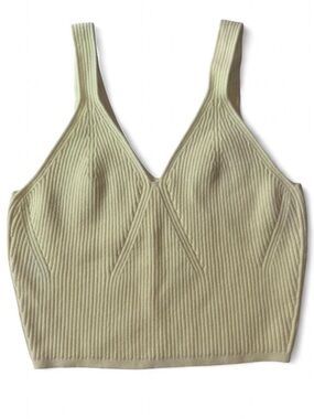 Lululemon Ribbed V-Neck Knit Crop Tank Size 8